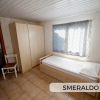 Stanza con letto singolo e armadio.